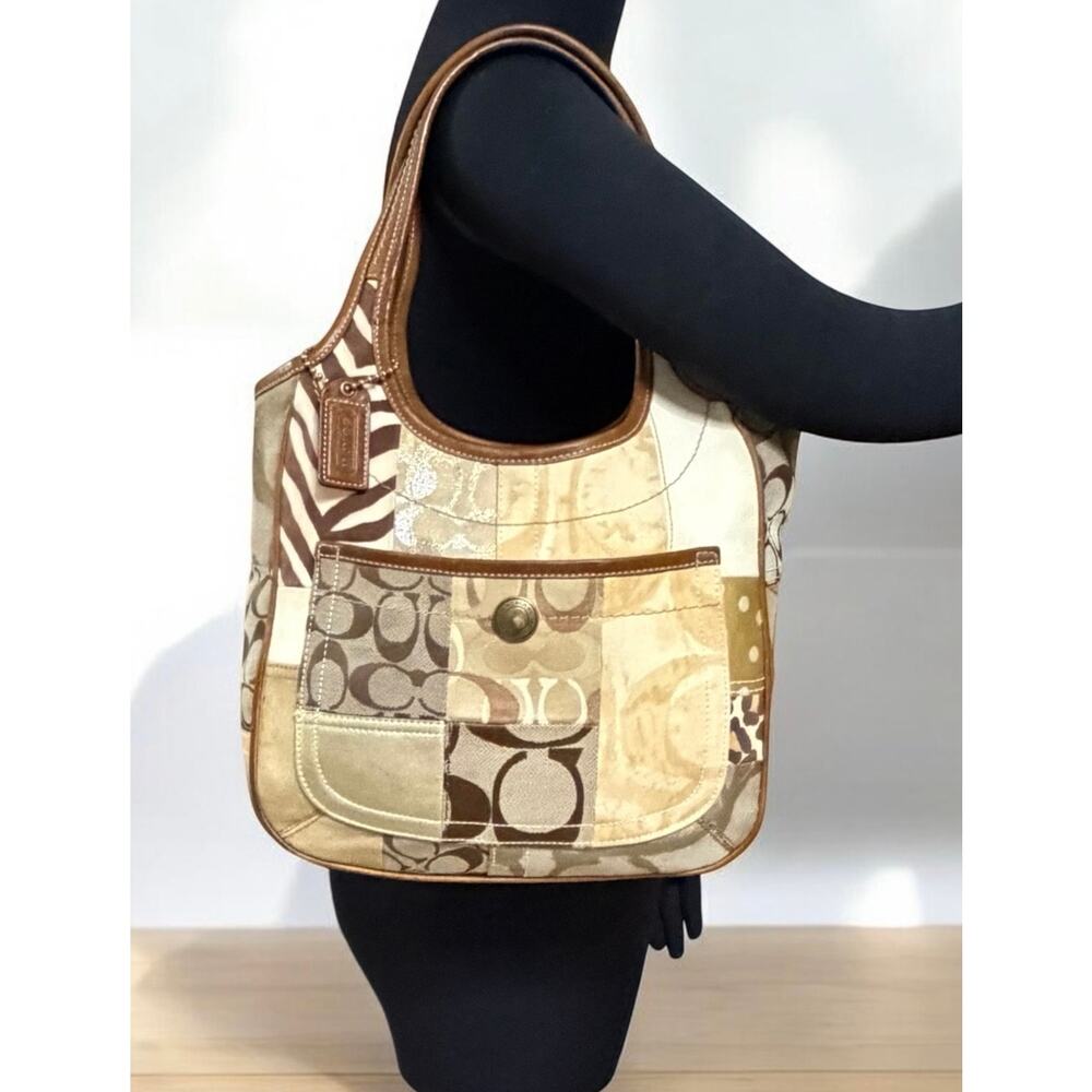 Y2K Coach 10810 Signature Patchwork Ergo Tote & 40529 Wristlet - Picture 8 of 14